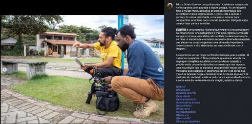 Curta-metragem – Suspicaz
