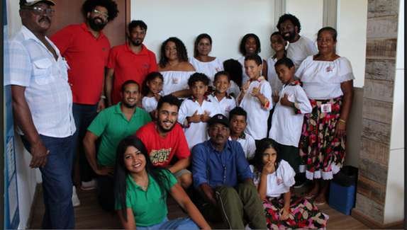 Equipe da ASPERQD e moradores da comunidade quilombola do Degredo