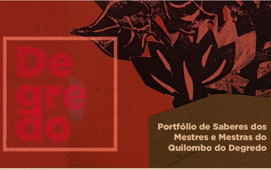 Capa do Portfólio de Saberes dos Mestres e Mestras do Quilombo do Degredo